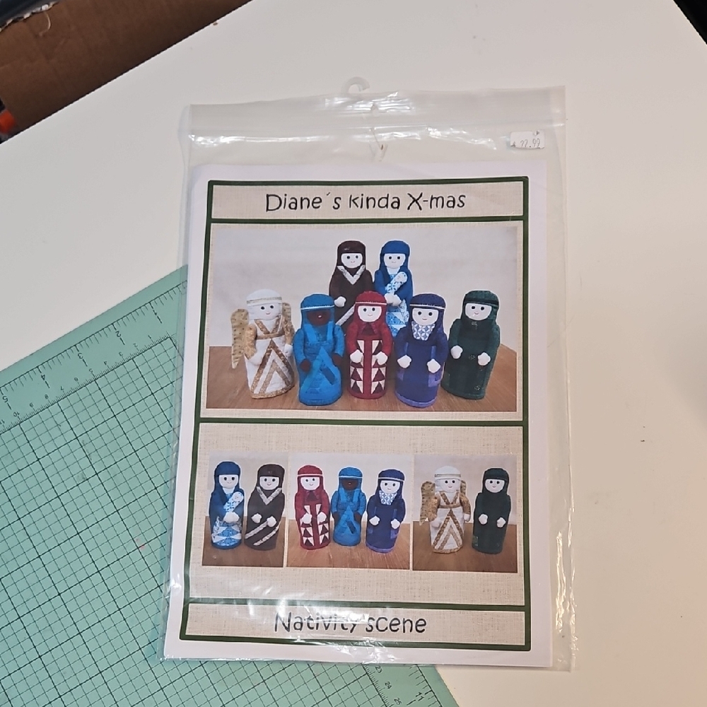 Diane's kinda X-mas Nativity scene quilted pattern